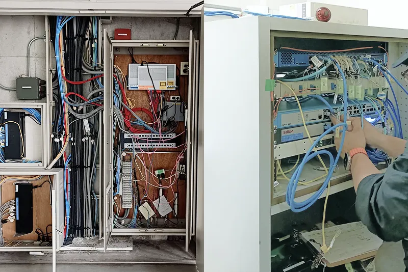 高等学校 LAN・電源設備工事